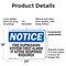 Signmission Fire Suppression System First Alarm If Active OSHA Notice Sign, Plastic, 24in W x 18in L, 2PK OS-2PACK-NS-P-1824-L-12701 - alternate 3